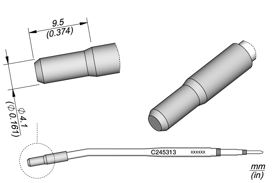 C245313 - Heat Staking Cartridge Ø 4.1